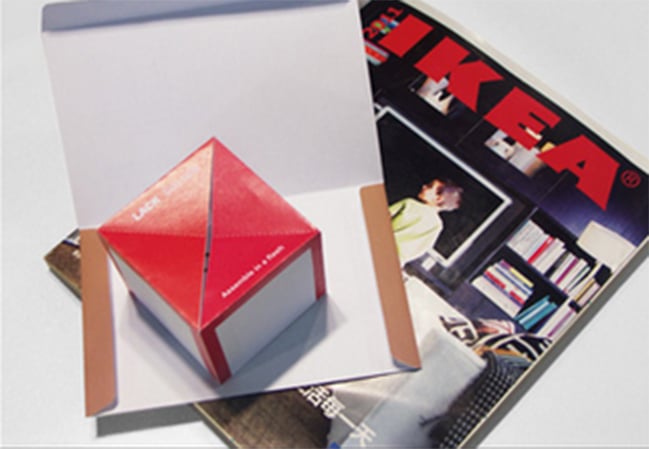 Ikea Lack side table marketing campaign